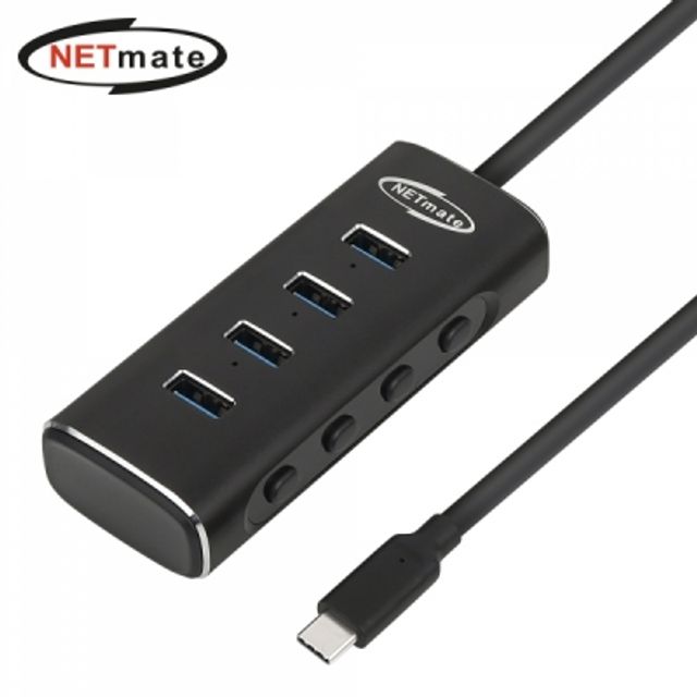 강원전자 넷메이트 USB3.1 Type C 4포트 허브