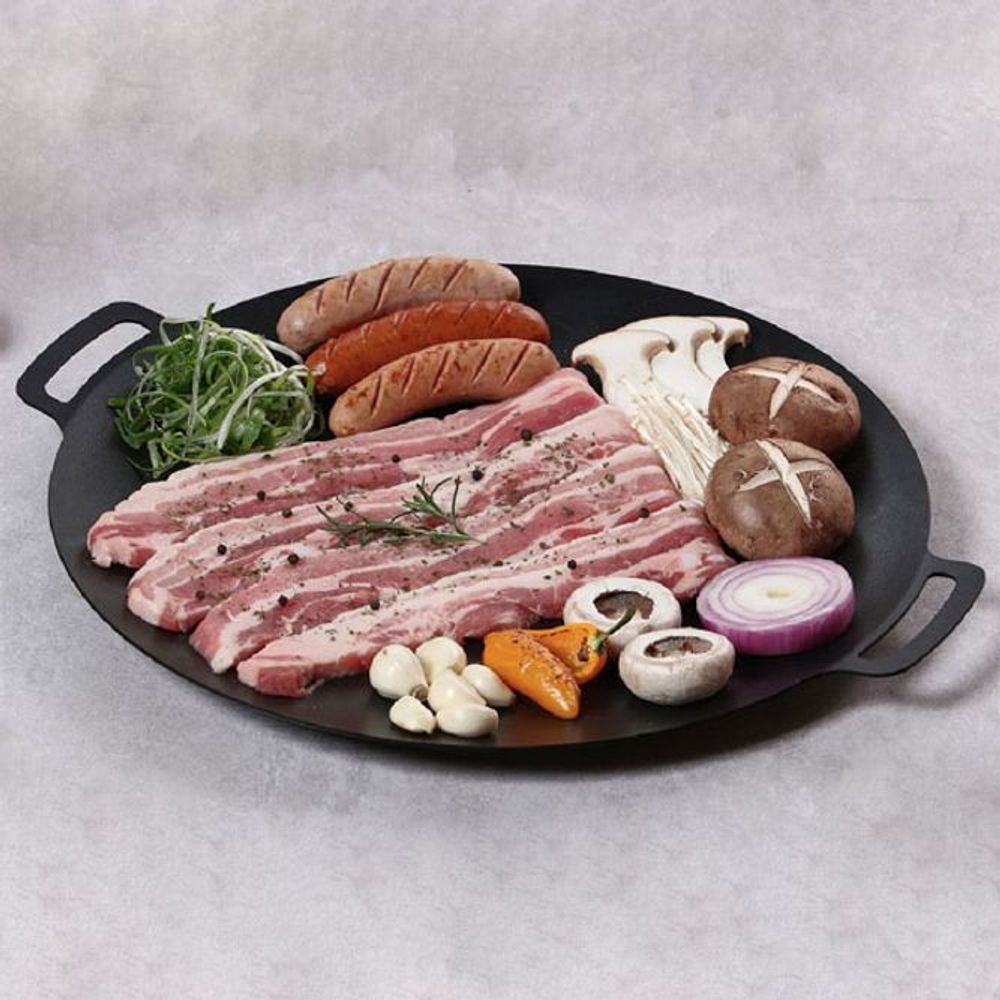 리빙아트 그리들 캠핑 고기 불판 인덕션 구이팬 30cm