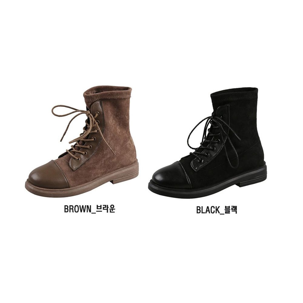 여성 스웨이드 워커 데일리 부츠 트렌드 앵클 슈즈