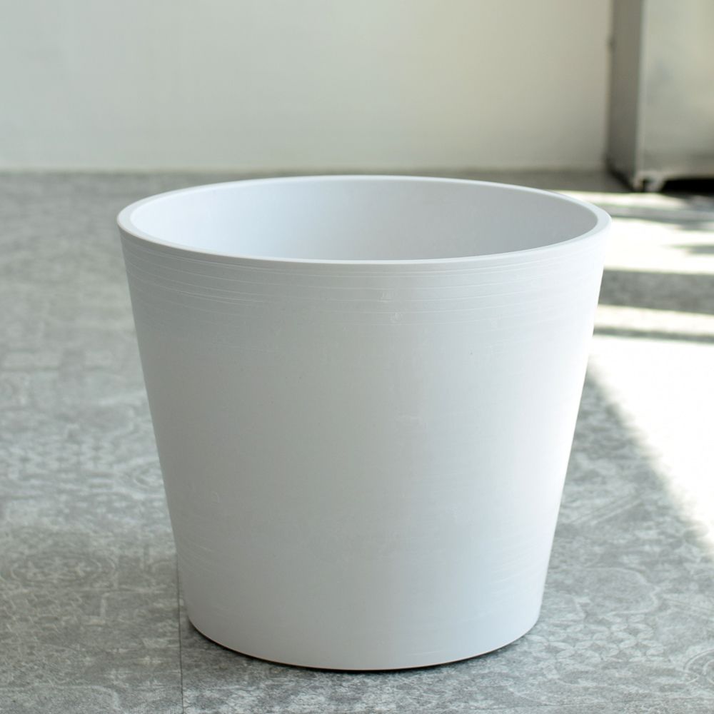 우레탄 플라스틱 스탠다드 화분 M 40x34cm 화이트