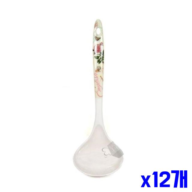 멜라민 손잡이국자 국자 고급 요리국자 대 x12개 재질