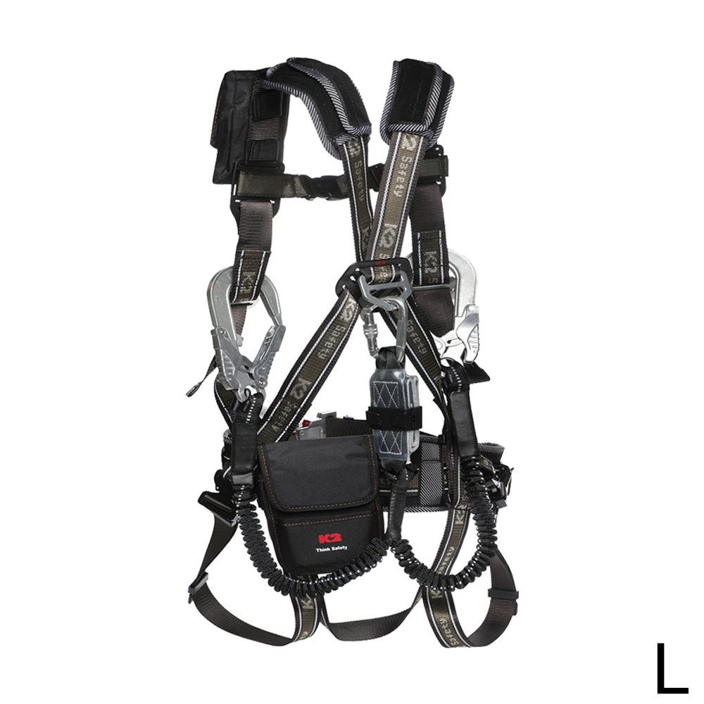 K2 세이프티 전체식벨트 KB-9201 브라운 더블엘라 L