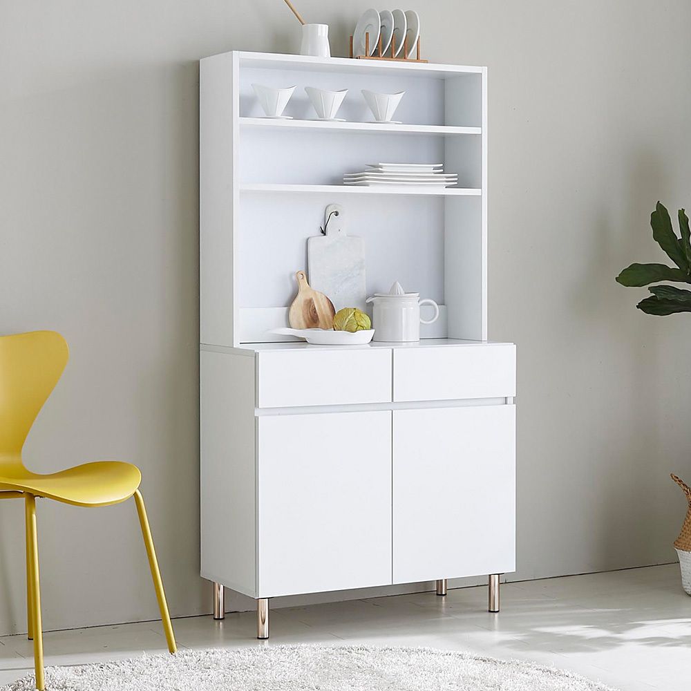 SD420S 화이트 800 주방 수납장 세트 상부장 하부장