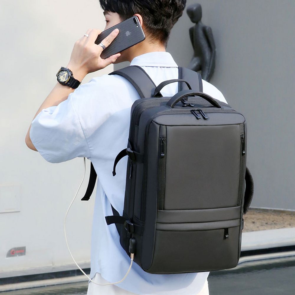 확장용 생활방수 USB충전 백팩 학생백팩 여행백팩