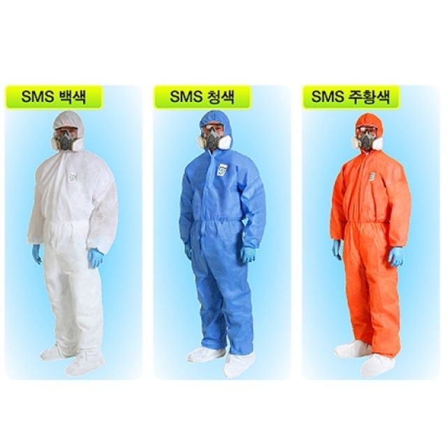 e편한 SMS보호복 원피스 주황 특대형 (BOX(24벌))