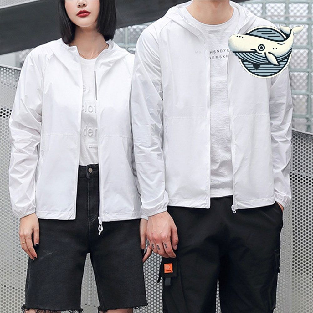 여름 슈퍼 경량 바람막이 남녀공용 후드 재킷