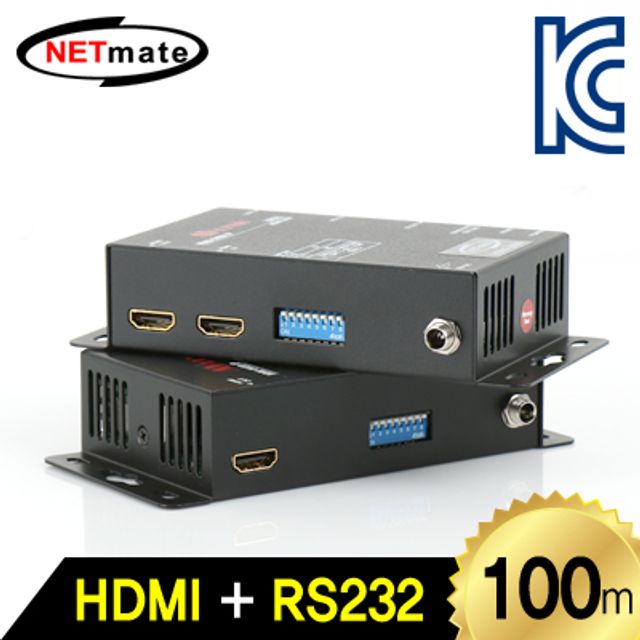 강원전자 넷메이트 HDMI+RS232 1-1 리피터(로컬+리