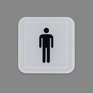 아이티알,NE 사각 몰딩사인 남자 화장실 소형 아크릴 표지판 X3개
