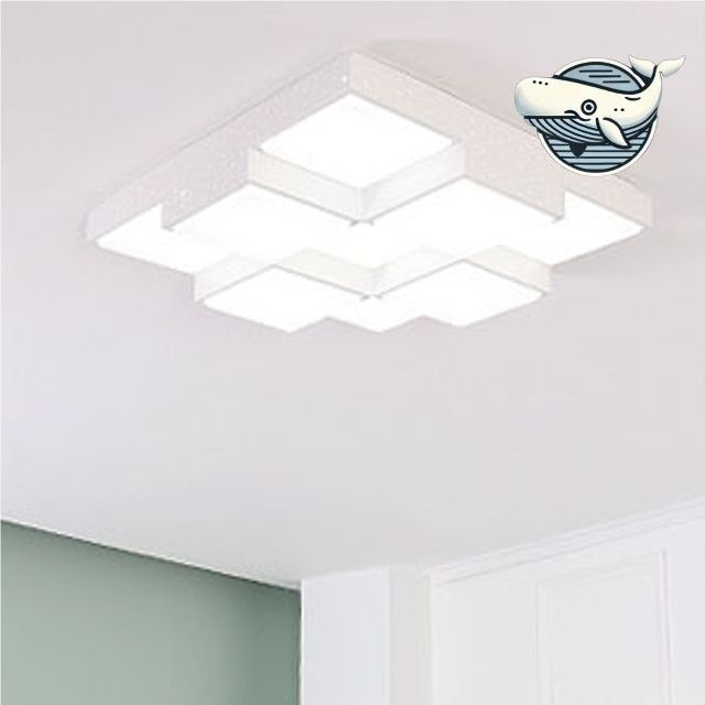 모던 화이트 LED 조명 실내 천장등 밝은