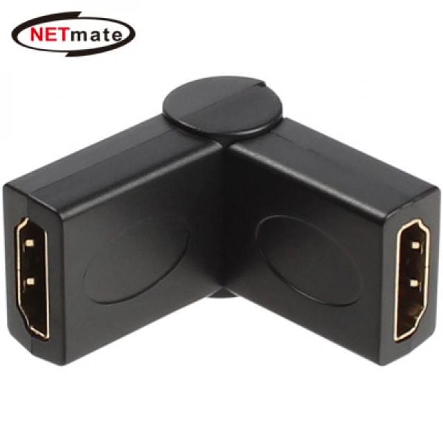 넷메이트 HDMI F F 180도 회전 젠더