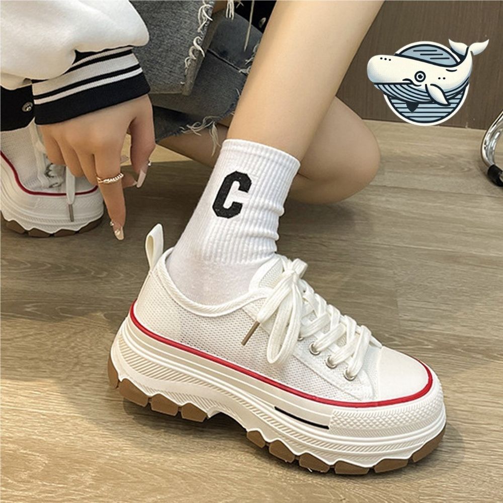 여성 캐주얼 통기성 운동화 데일리 키높이