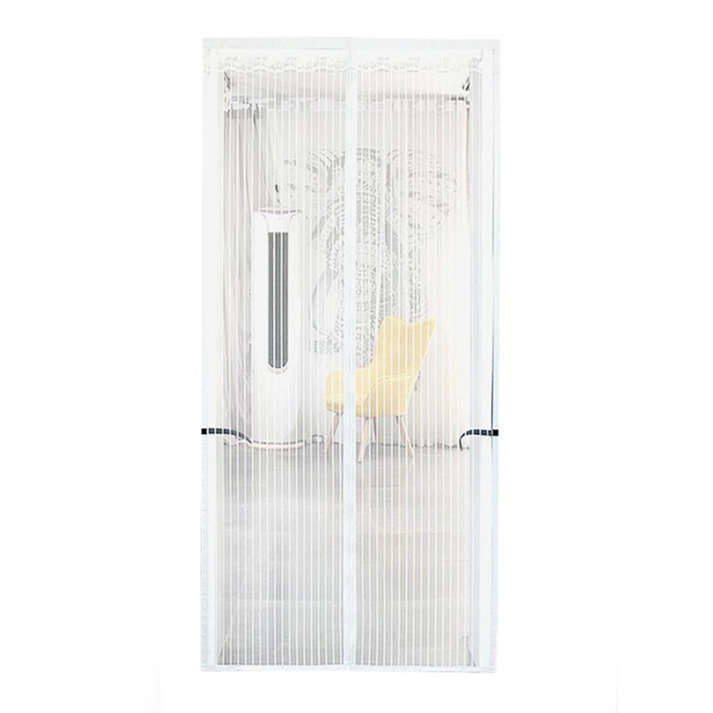 모기장 100x210cm 화이트 커튼 방충 차단 문틀