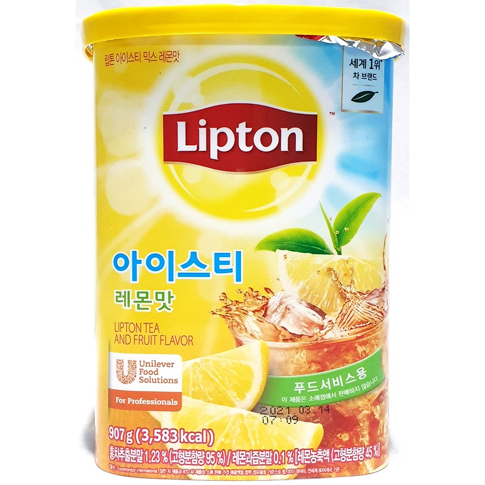 업소용 식자재 립톤 아이스티믹스 레몬맛 907g X12