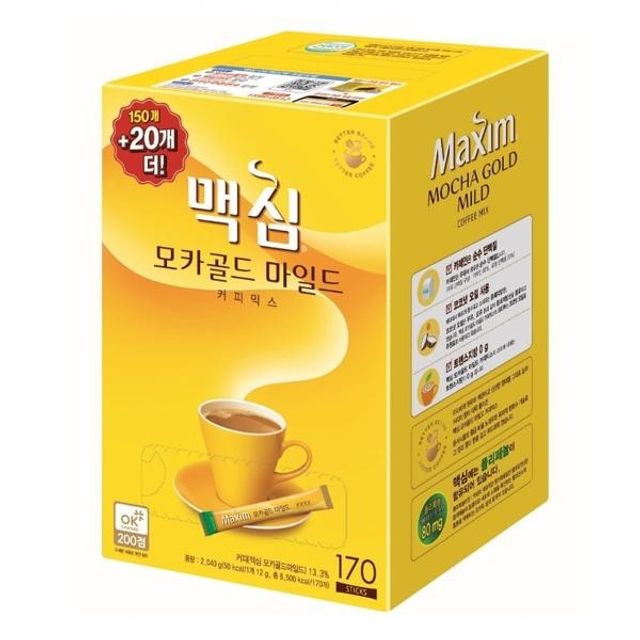 쿨샵 맥심 모카골드 마일드 커피믹스 12g 150T