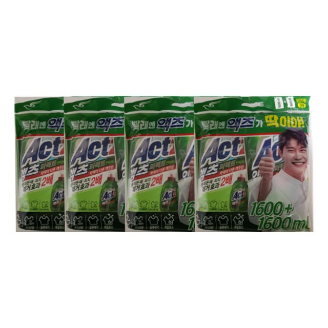 액츠 퍼펙트 안티박 1500ml+1500ml 겸용 리필 4개입