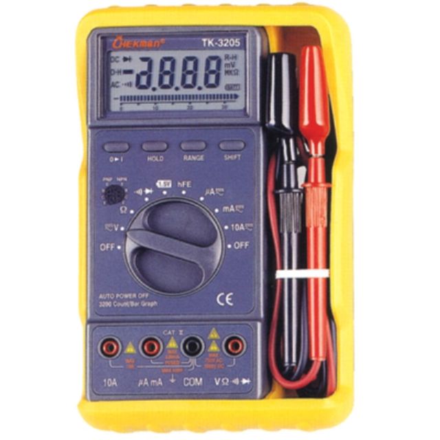 디지털테스트기(포터블) DC1000V/AC750V/10A TK-320
