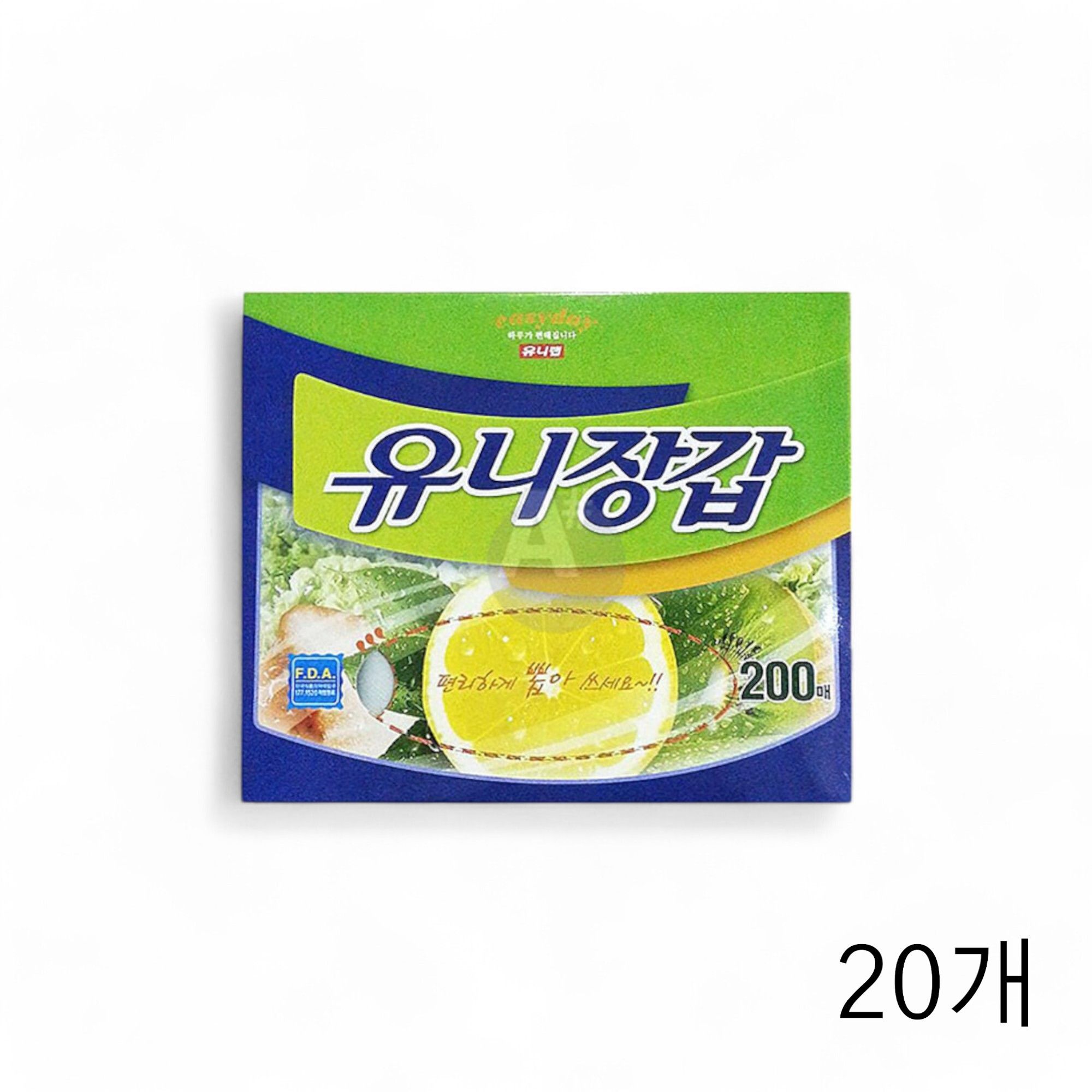 유니 일회용 위생장갑 200매X20개 비닐장갑 요리장갑