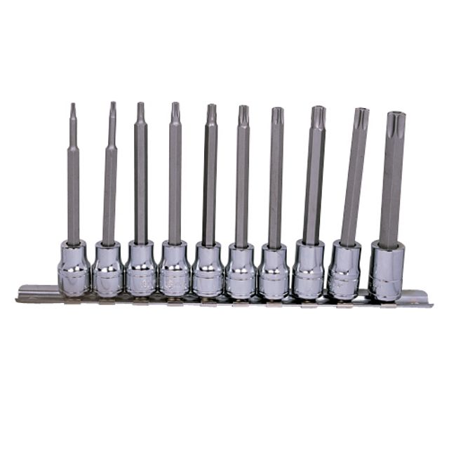 지니어스 별비트소켓세트(홀형) BS-310TAL(3/8xT10