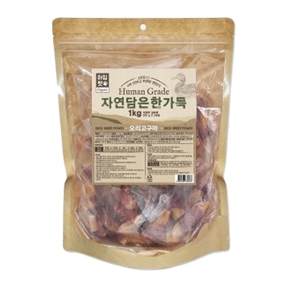 아임펫 강아지 간식 자연담은 한가득 1kg 오리고구마