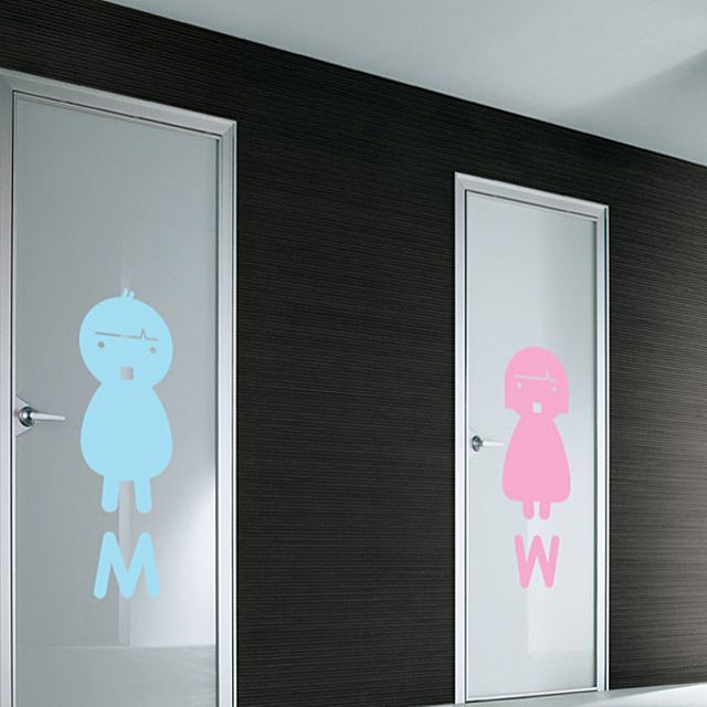 그래픽스티커 MW남자여자 화장실남녀 (대형) WBWG158