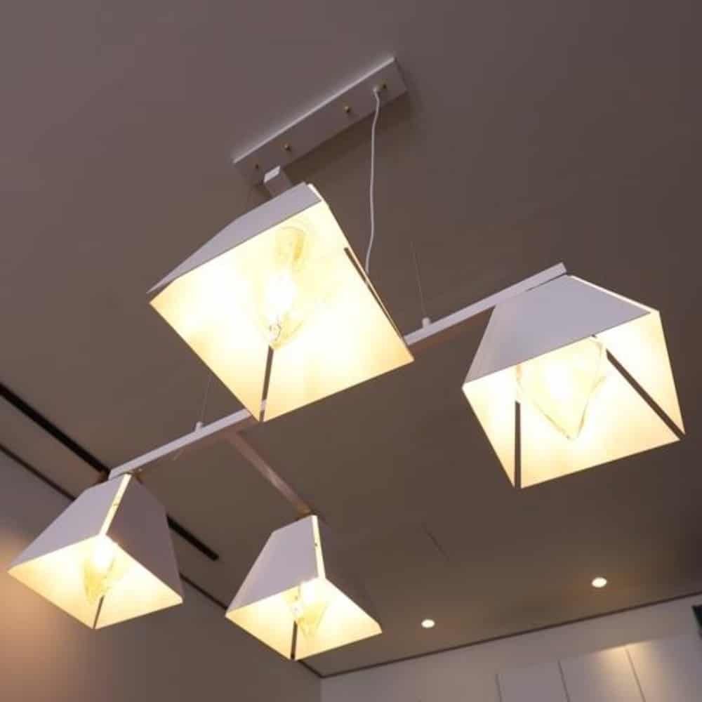 4등 팬던트 화이트 인테리어펜던트등 인테리어거실조명