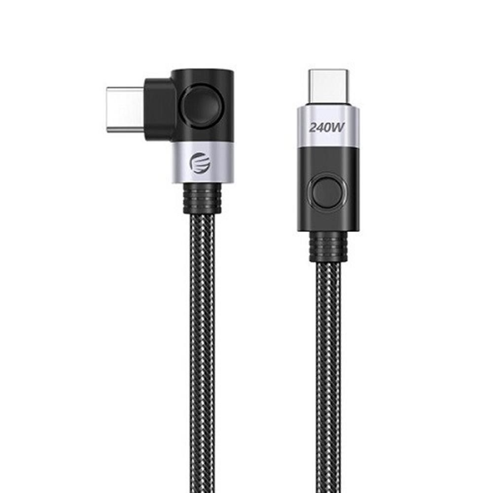 고속 충전케이블 한쪽 90도 꺽임 CW240-20 (2m)