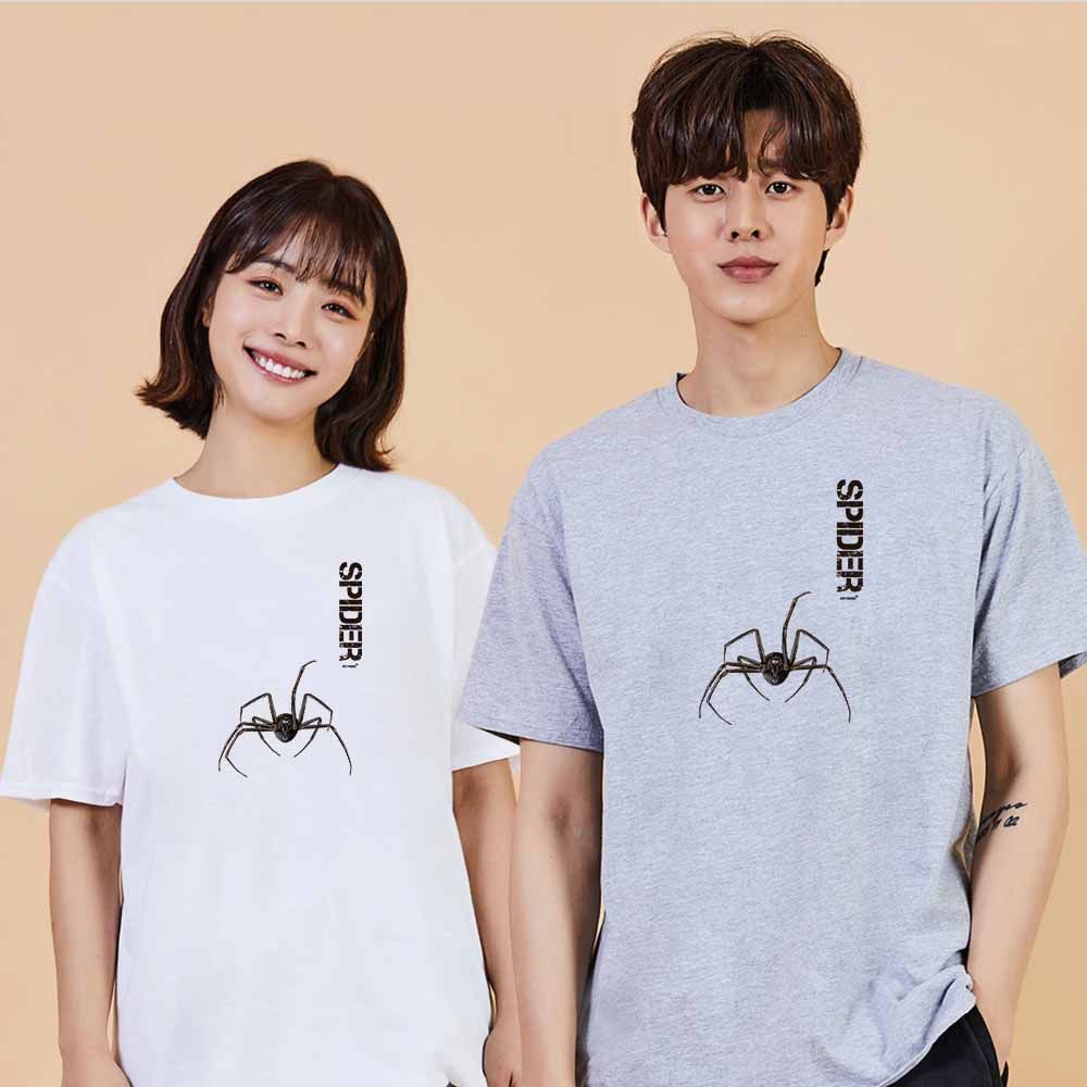 스파이더2 디지털프린팅 인쇄티셔츠 반팔티 오버핏