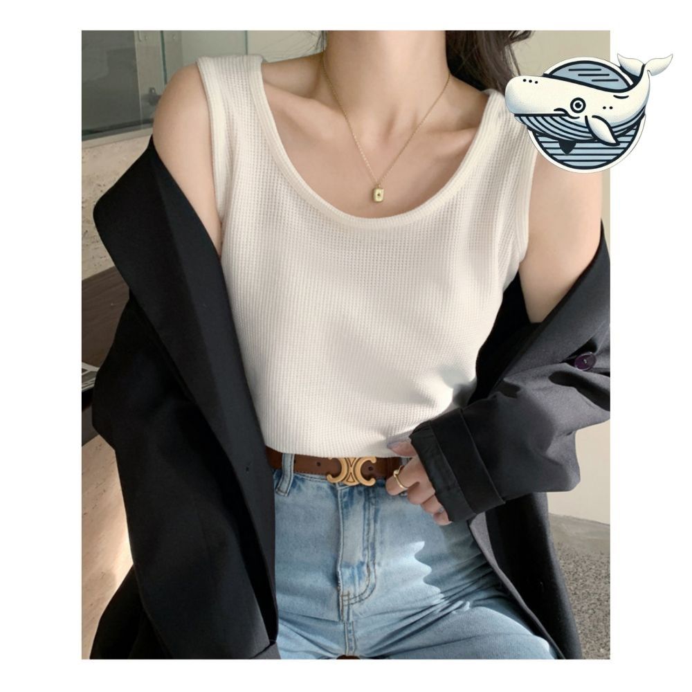 여름 루즈핏 통기성 민소매 나시티 단독 착용