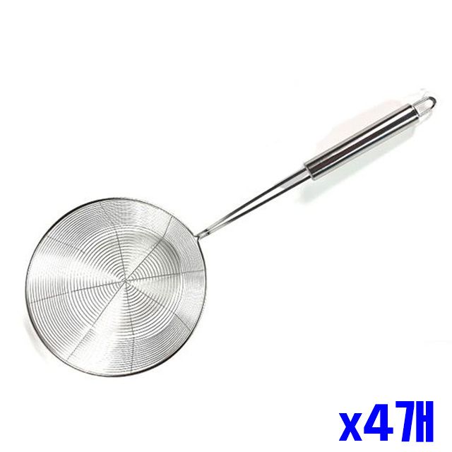 x4개 건지기 20cm 스텐 깊은 면건지기