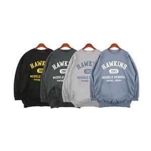 아이티알,NE 호킨스 영문 밴딩 남녀공용 맨투맨 티셔츠 캐주얼룩