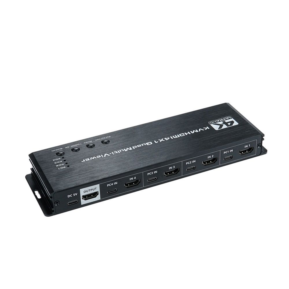 4x1 HDMI 화면분할기 KVM 선택기 / 스위치