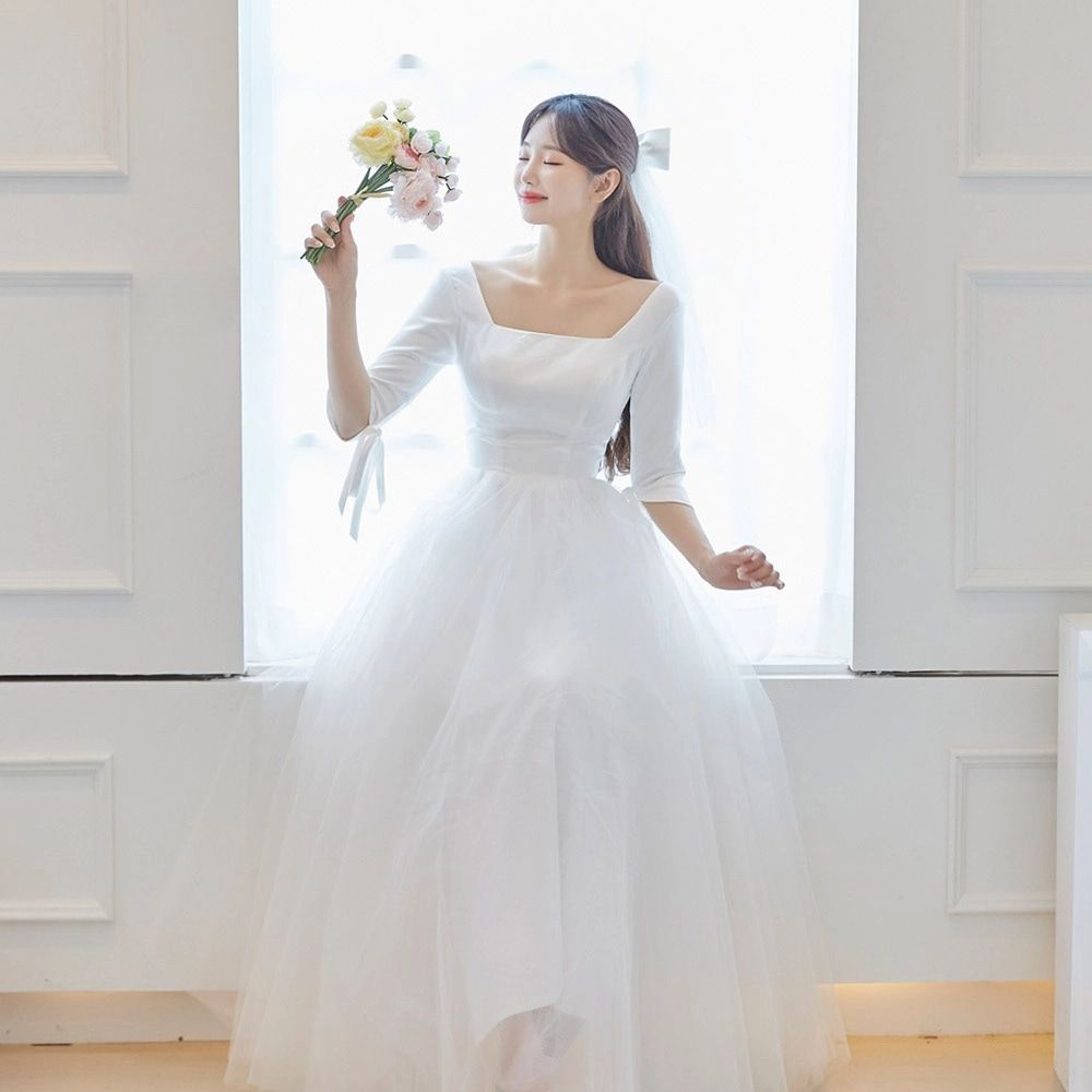 교복몰 웨딩드레스 A라인 벨 졸업사진 졸업사진컨셉