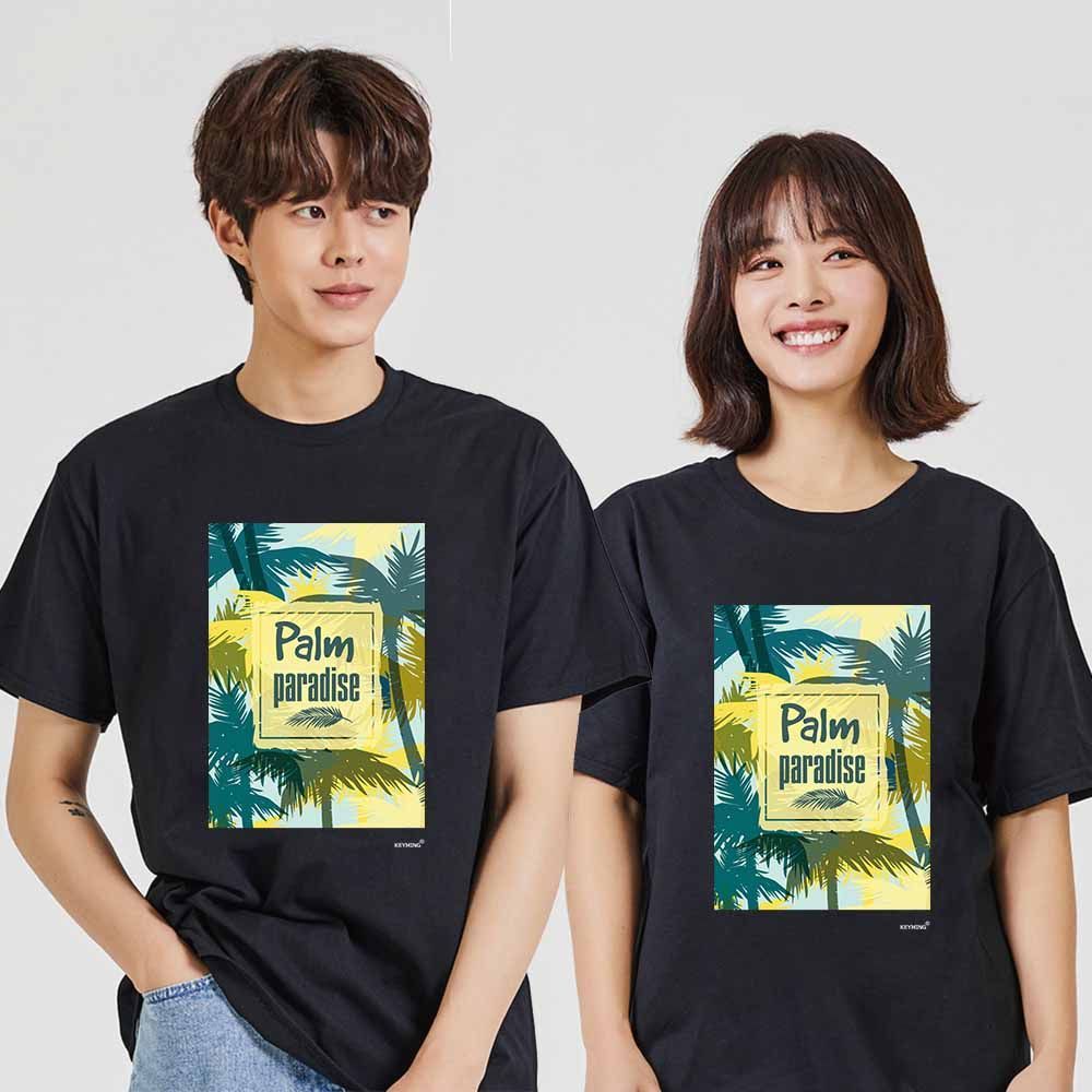휴가 디지털프린팅 인쇄티셔츠 반팔티 오버핏 CC