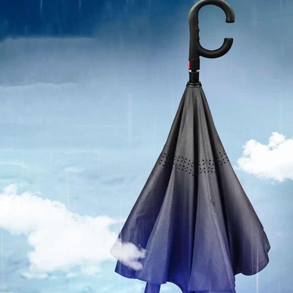 반대로 접는 우산 거꾸로 자동 차량 장우산