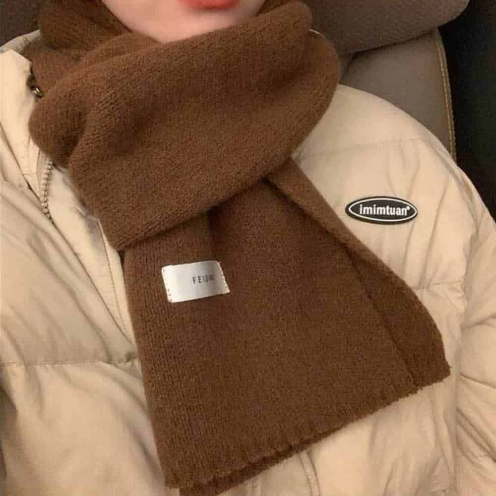 베이직 뜨개 니트 머플러 9컬러 무지머플러 여성머플러