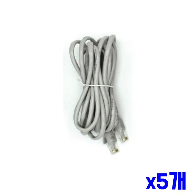 컴퓨터 3m 랜선 컴퓨터케이블 케이블 LAN케이블 x5개