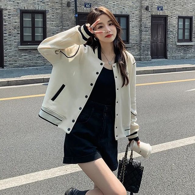 LK-J013 야구점퍼 여자 바시티 여성 블루