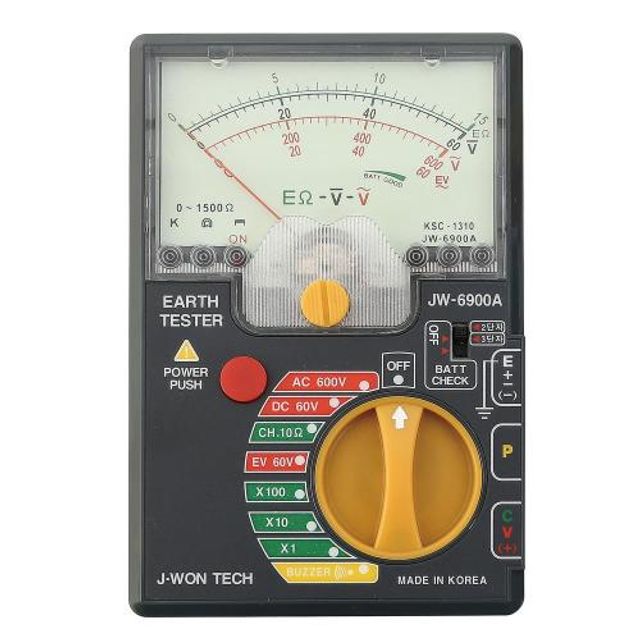 제이원테크 접지저항계(아날로그) JW-6900A 1EA