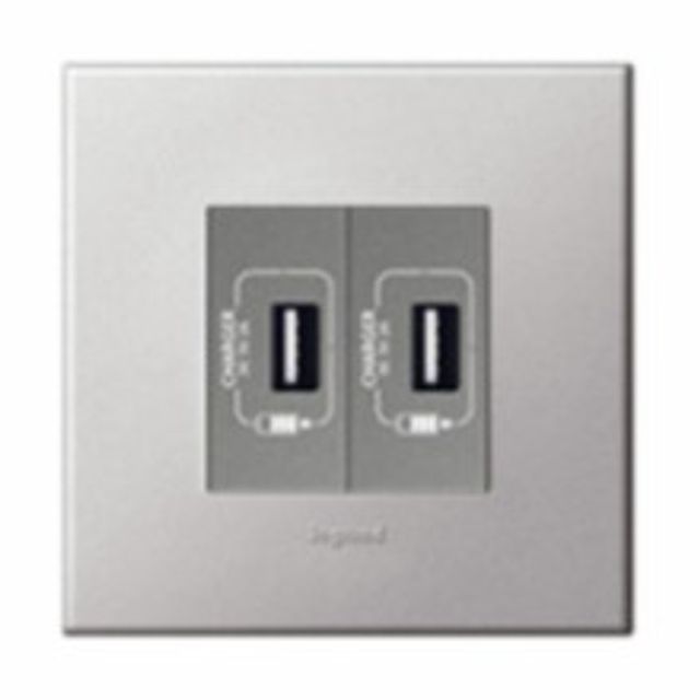 아테오 유럽형 소프트알루 USB 2구(2M) 르그랑