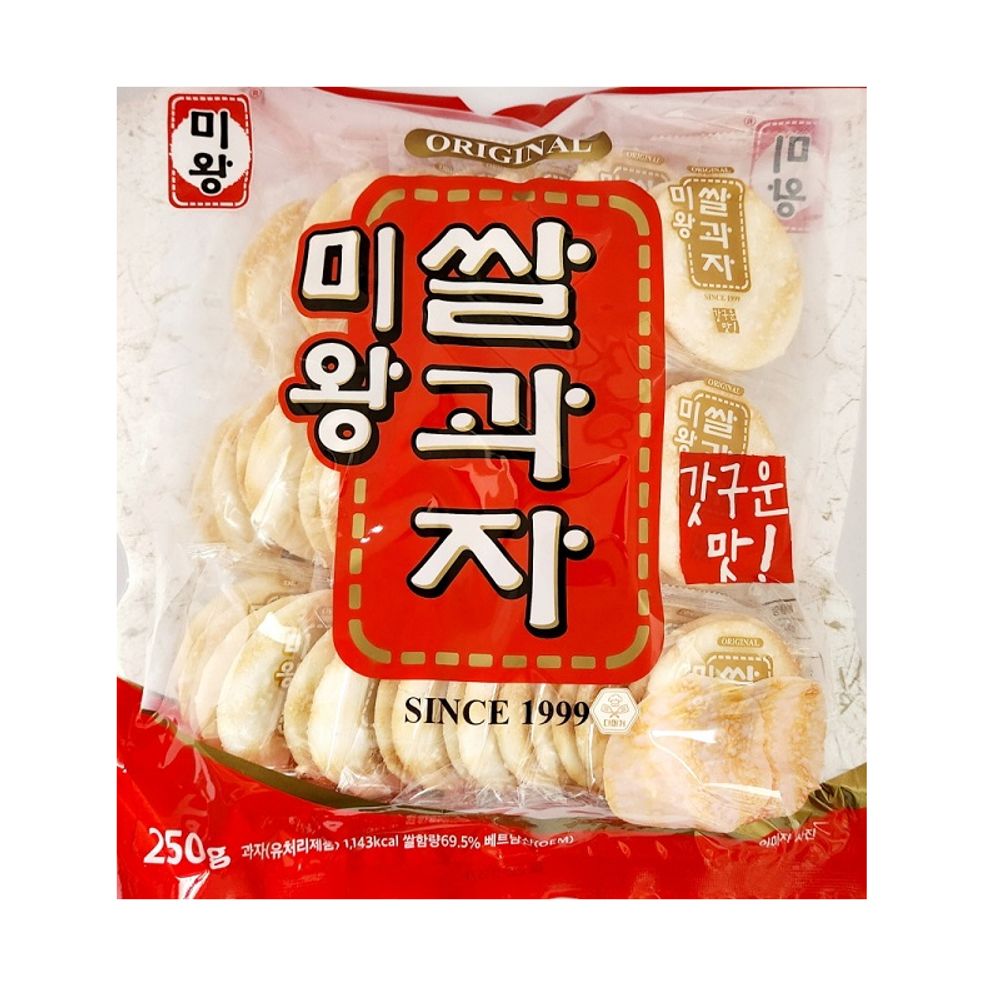 미왕 쌀과자 250g X4 바삭하고 고소한 국산 쌀스낵