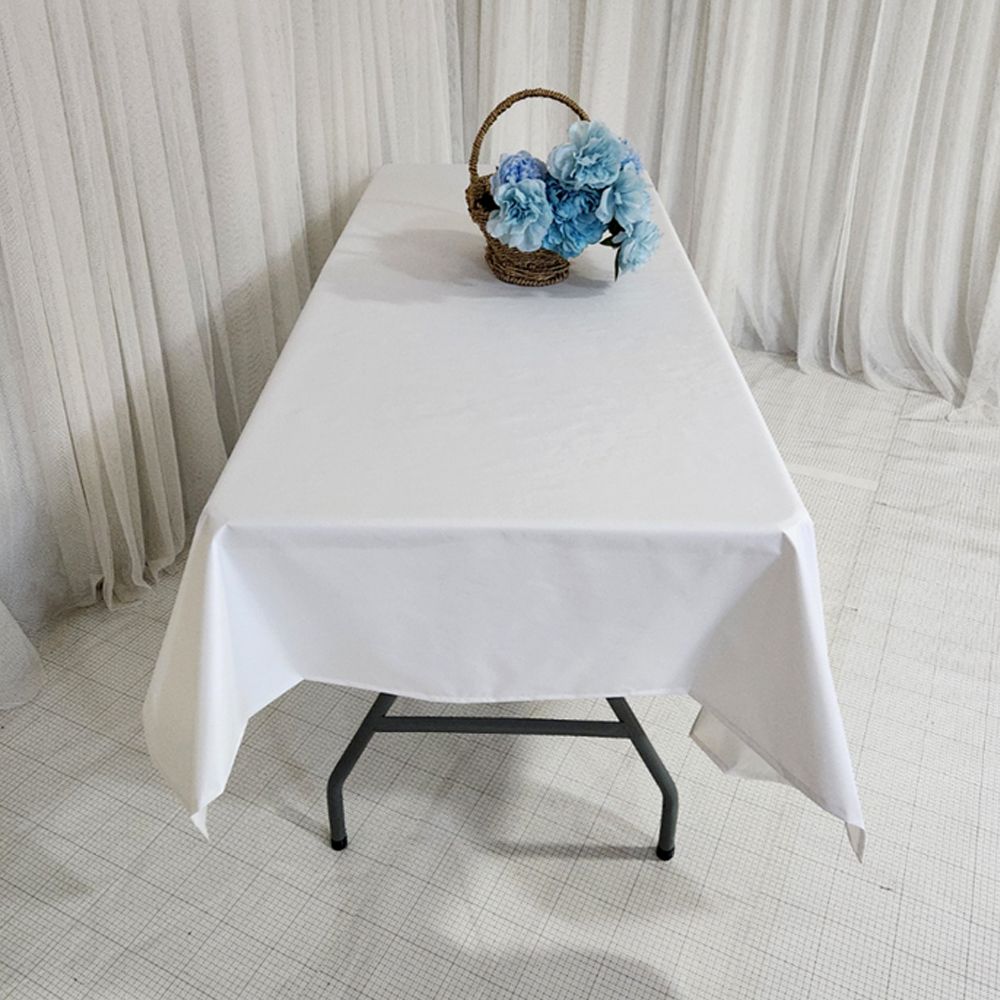 방수 식탁보 테이블보 하얀색 대형 탁자 크기 220x75