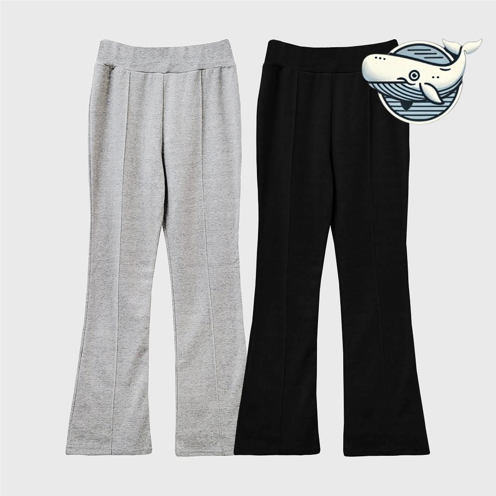 가벼운 데일리 부츠컷 팬츠 편안한 핀턱 바지