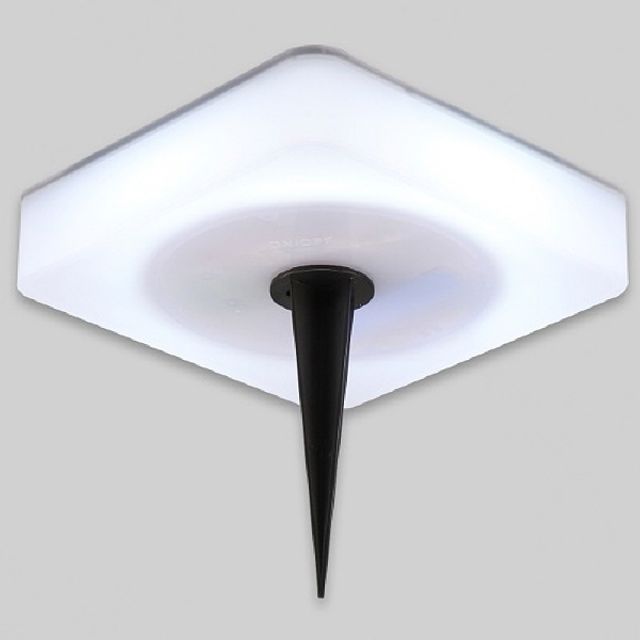 LED 태양광 지주식 정원등 사각 140mm 주광색