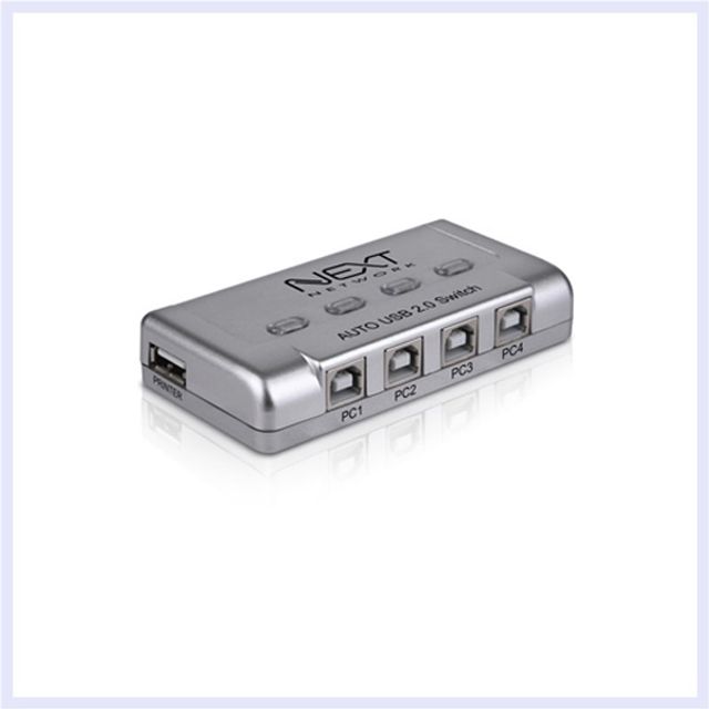 1대4 USB 자동선택기 USB2.0 4포트 공유기 USB기기