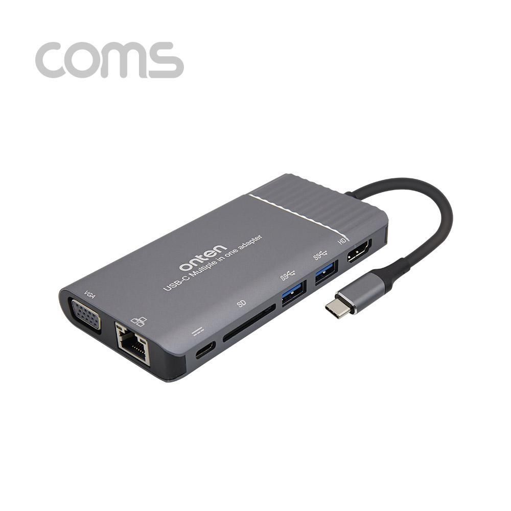 USB 3.1(Type C)컨버터 7 in 1 30Hz PD2.0-HDMI+VGA