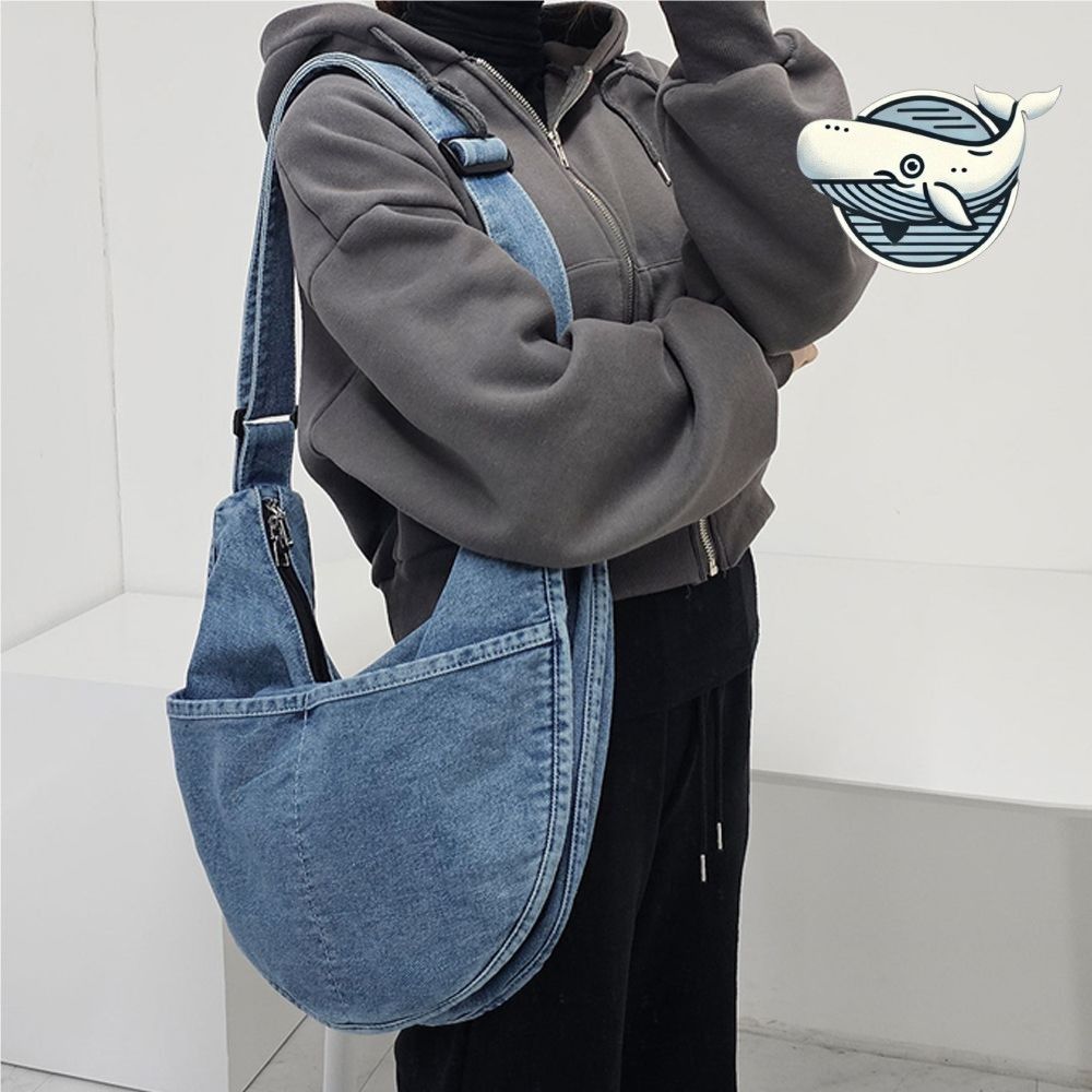 스타일리시 캐주얼 청색 크로스백 아이템 데일리