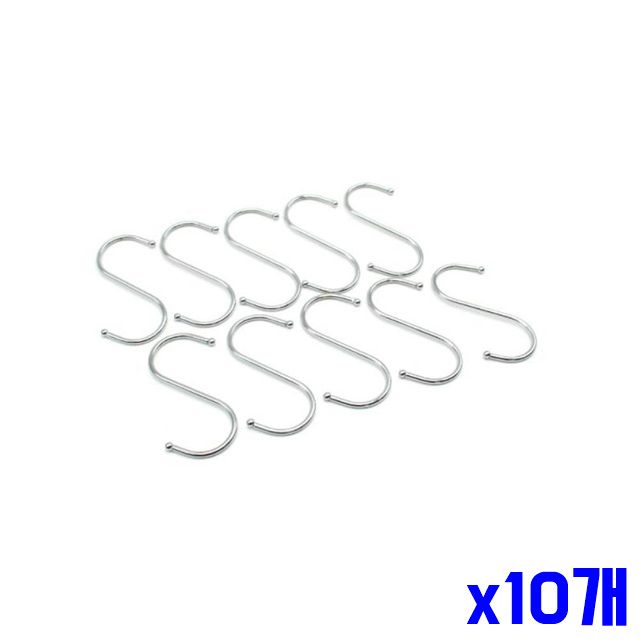 x10개 행거 선반 에스고리 다용도 4.5x9.3cm 10P 에스