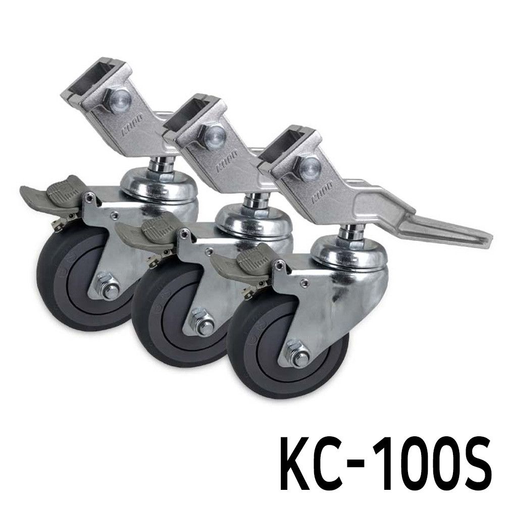 삼각대 카메라 100mm 브레이크 스탠드 바퀴 KC-100S