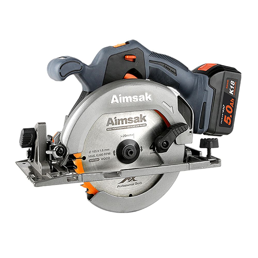 AIMSAK 충전원형톱_BL18S605 18V/5.0Ah/3400~5200RP