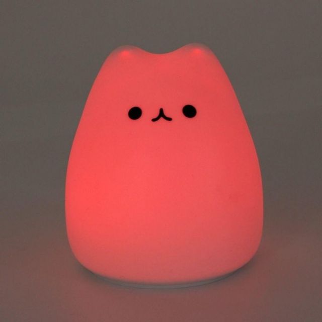 조명가게 실리콘 무선 건전지무드등 말랑냥이